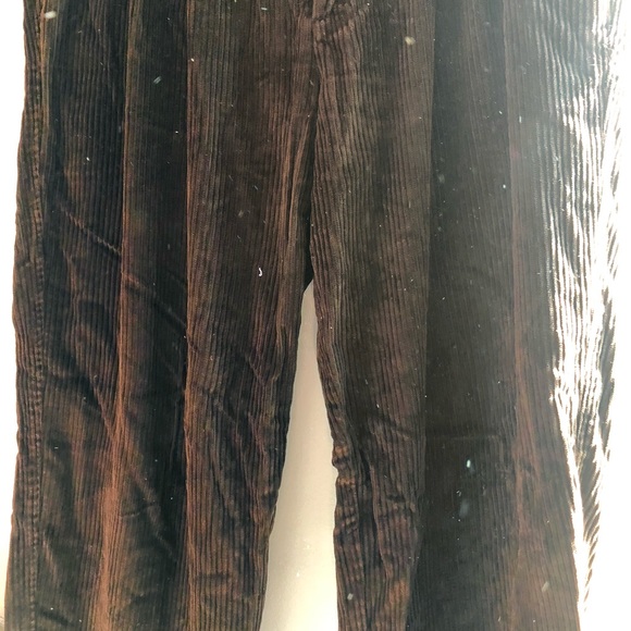 Men’s brown corduroy pants Navy & Green 36 waist, lenth 32”. - Picture 1 of 12